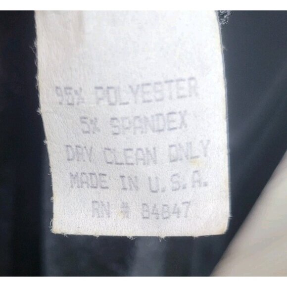 Vintage Evening Suit Dress sz 12 Dark Alt Black Maxi long Layered Beaded Fringe - Picture 7 of 7